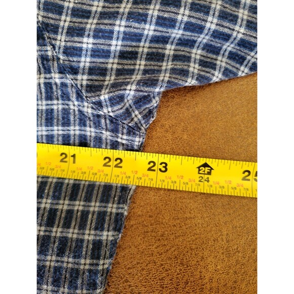 Patagonia Shirt Mens XL Blue Plaid Short Sleeve Button Up Organic Cotton Casual - Picture 7 of 7